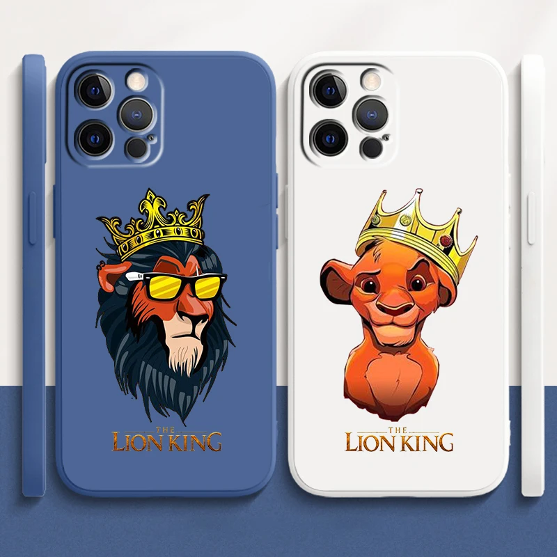 Disney The Lion King Cool Liquid Rope For Apple iPhone 15 14 13 12 11 XS XR X 8 7 SE Pro Max Plus Mini Cover Phone Case