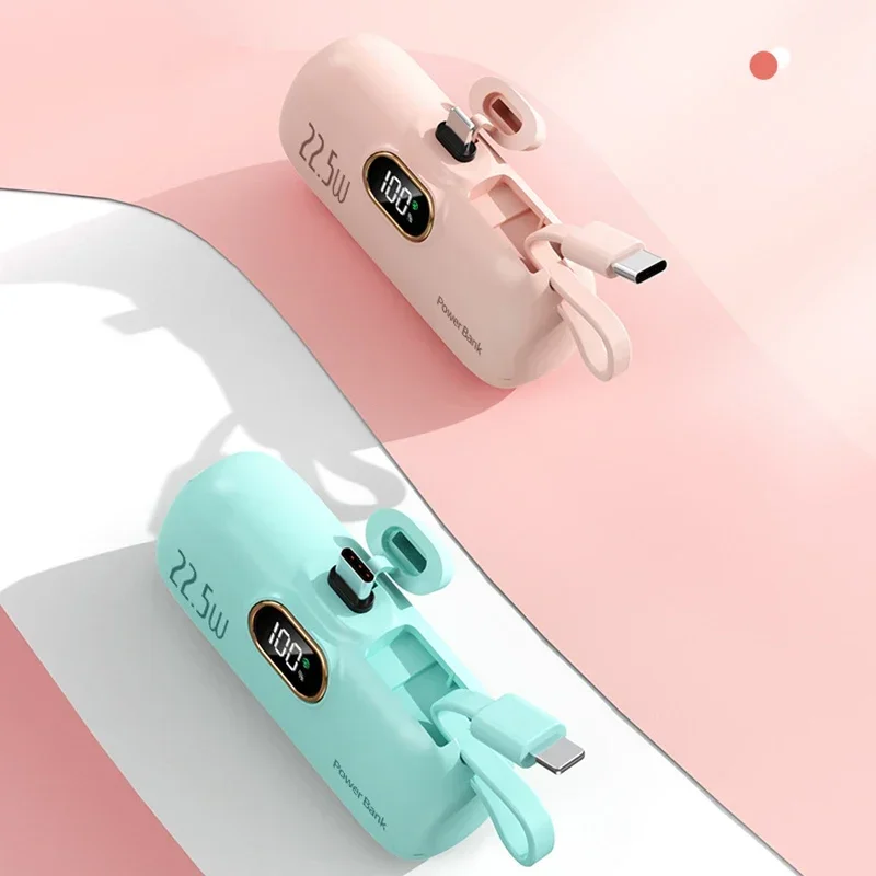 باور بانك صغير 30000 مللي أمبير في الساعة شحن سريع شاحن محمول بطارية احتياطية خارجية لهاتف آيفون وشاومي وهواوي كبسولة باور بانك جديد