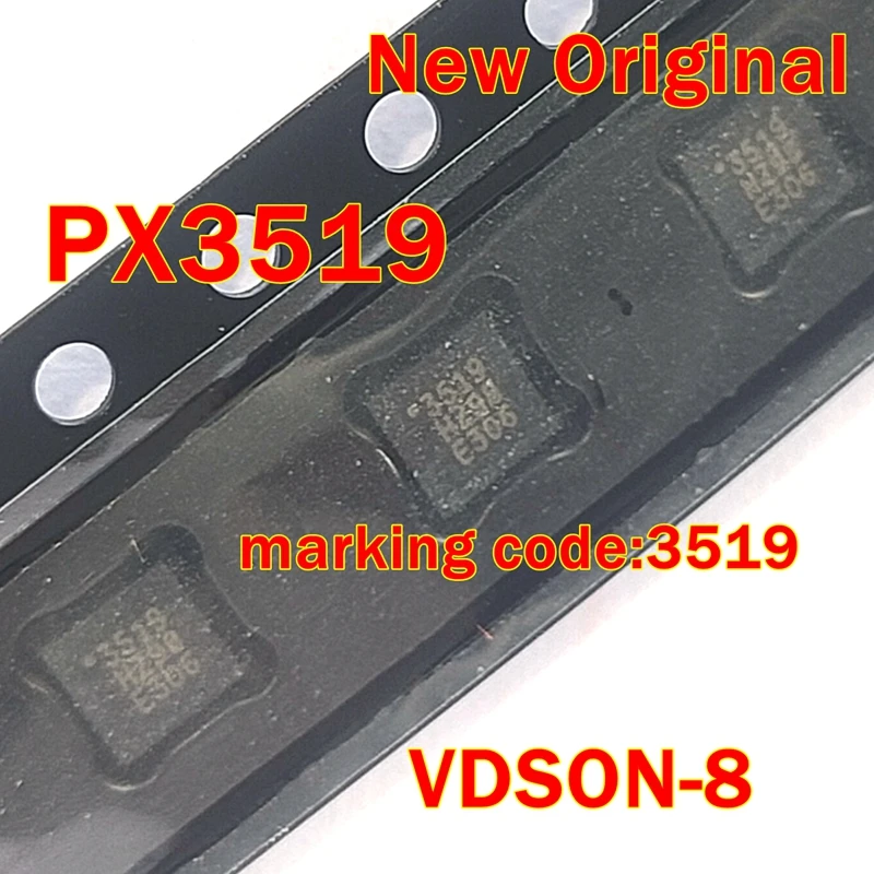

1pcs to 100pcs PX3519 VDSON-8 New Original marking code:3519 Desktop and Server VR12.X Vcore and non-Vcore buck-converters