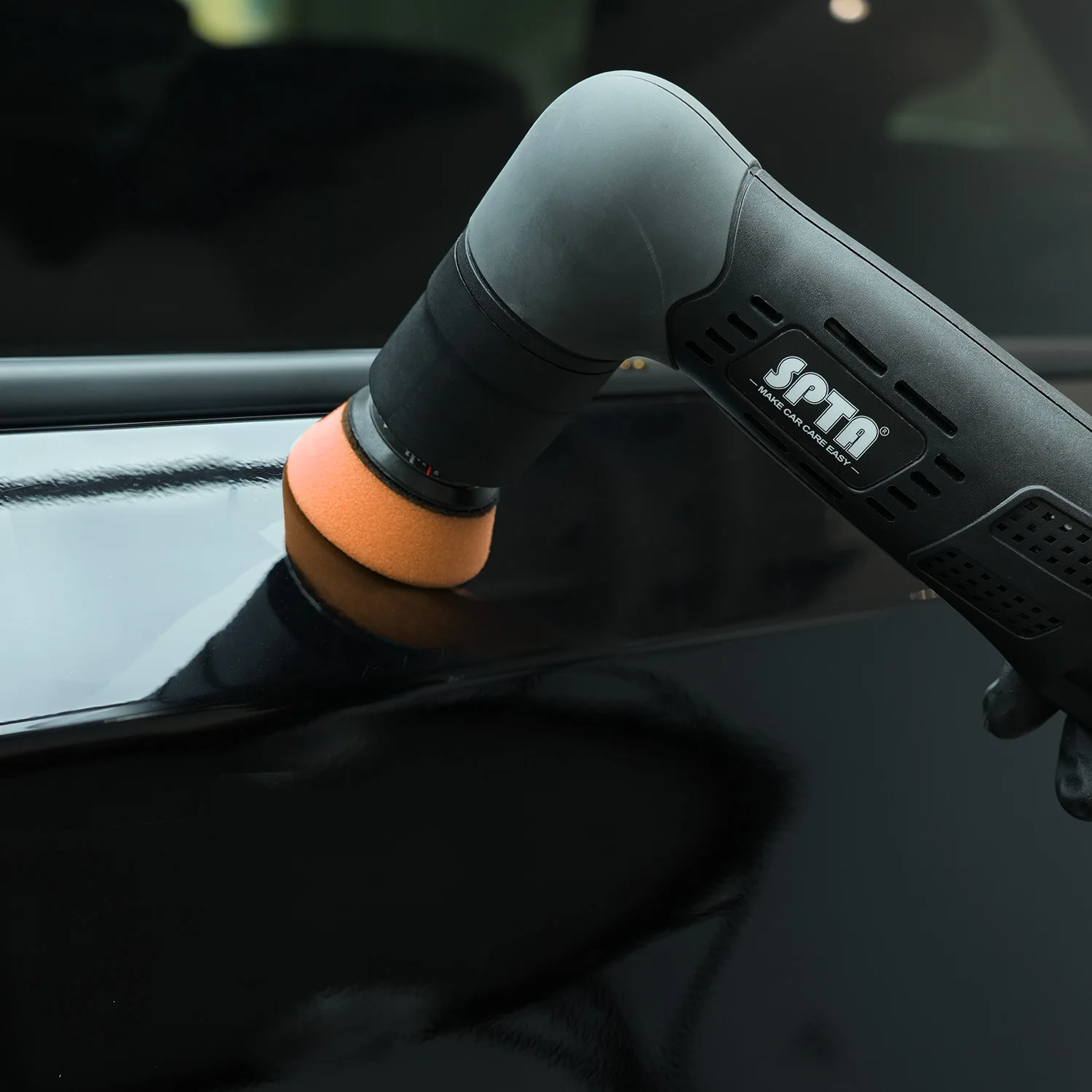 SPTA 1/2 بوصة برتقالي ثقيل على شكل حرف T ألواح تلميع تفاصيل السيارة منصات تلميع صغيرة لسيارة الملمع الحفر الكهربائية #6