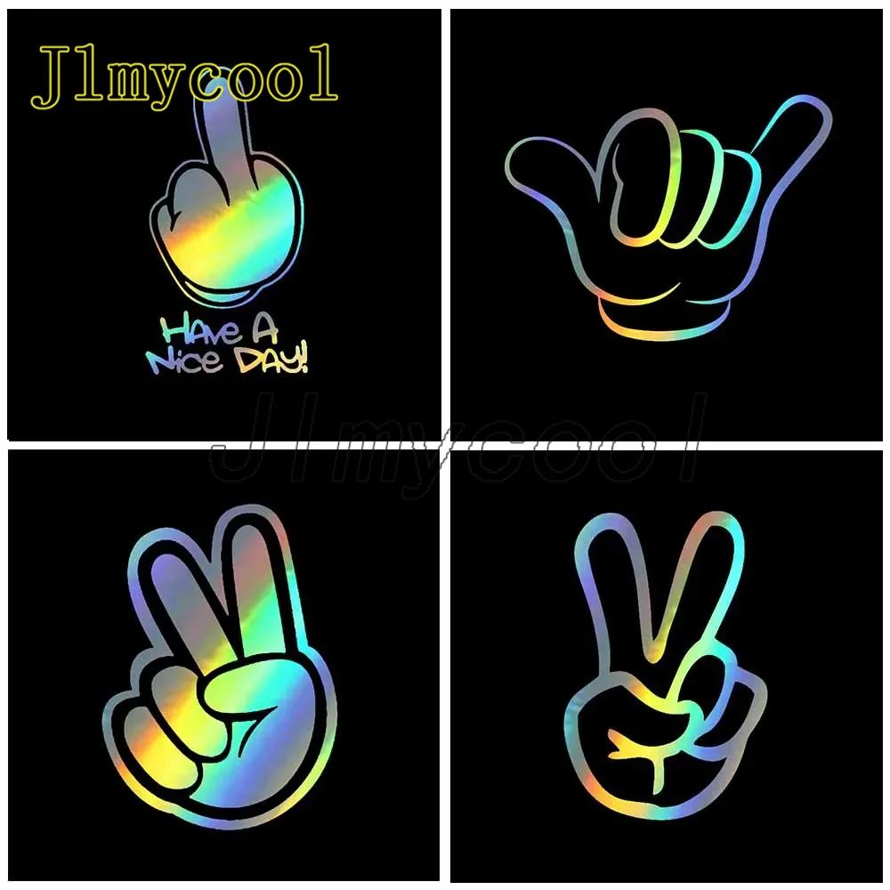 

7,9 СМ * 14,9 СМ Хорошее ДЕНЬ! Забавная наклейка для автомобиля «Мир», «Рука любви», виниловая наклейка, декор и наклейки для мотоцикла, Стайлинг автомобиля