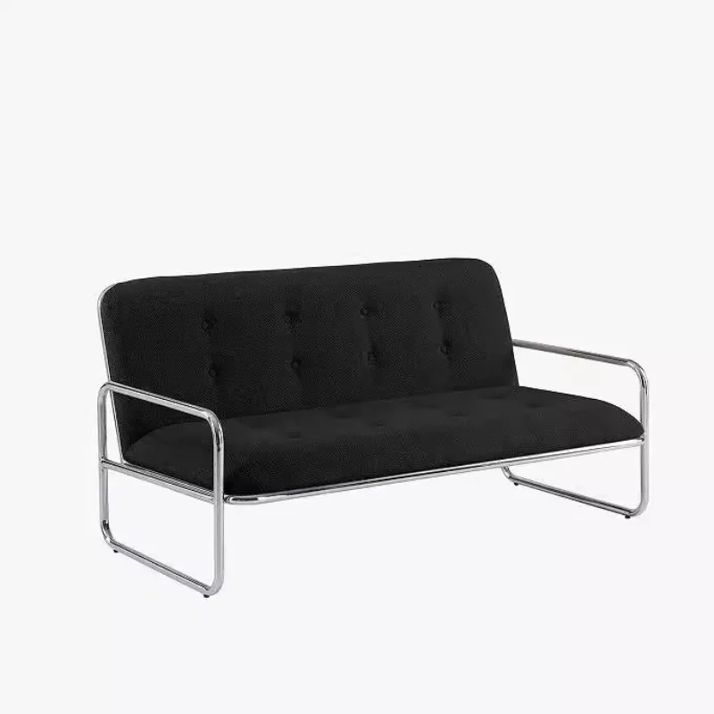 

Study stainless steel sofa chair, casual cafe chair, metal wrought iron bench with backrest