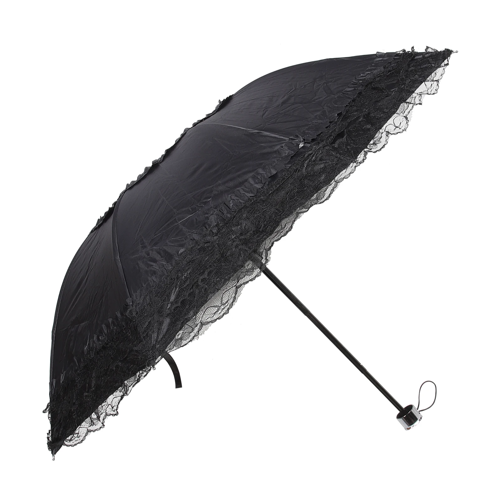 

Sun Umbrella Parasols Black Lace Halloween Decorative Uv Umbrellas for Decoration