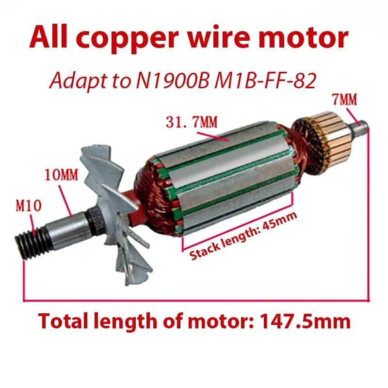 

AC220-240V rotor for Makita N1900B electric planer for Dongcheng M1B-FF-82*1 electric planer