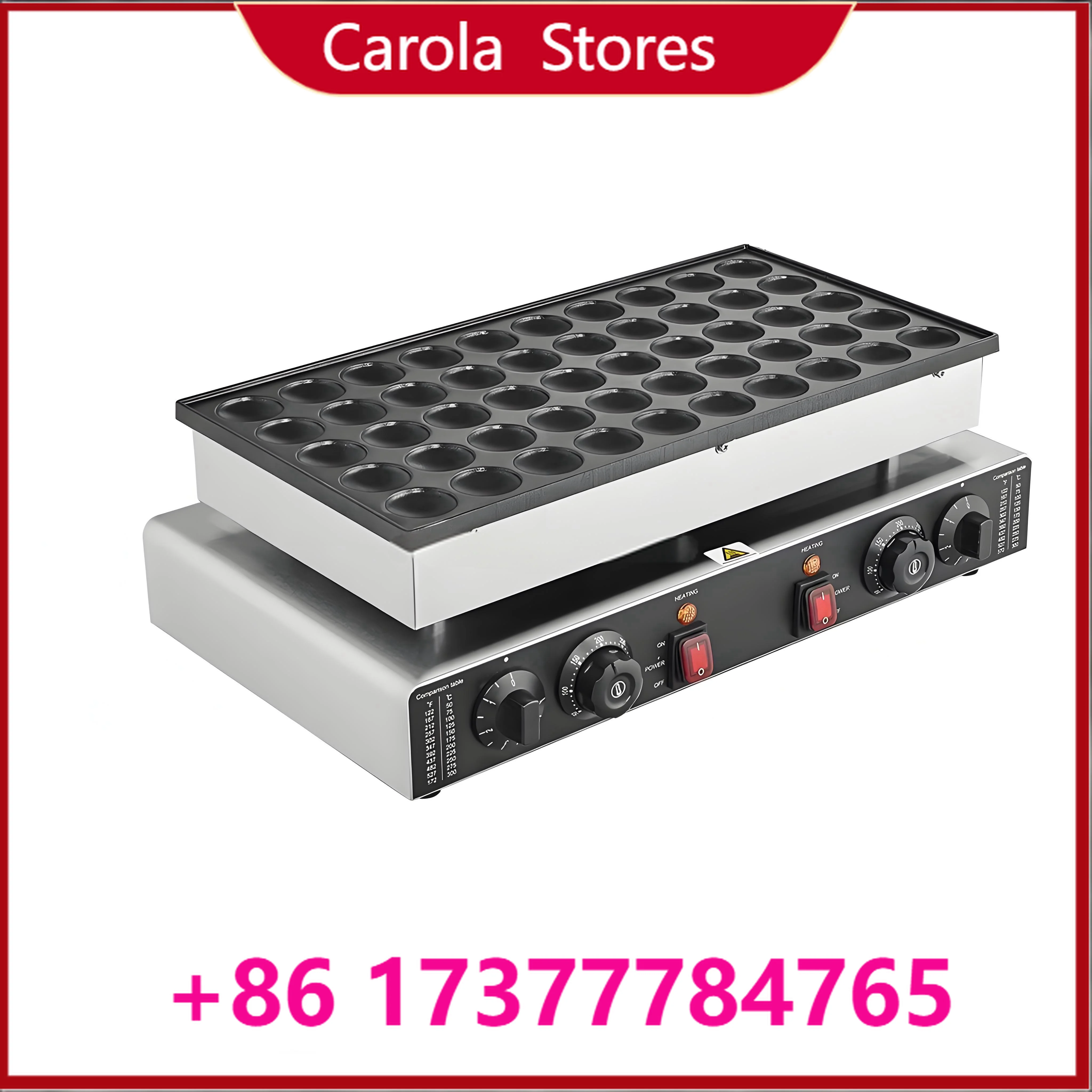 Food tools Commercial Waffle Maker 50PCS Crepe and Pancake hine 1700W Non-stick Waffle hine Mini Pancake Maker