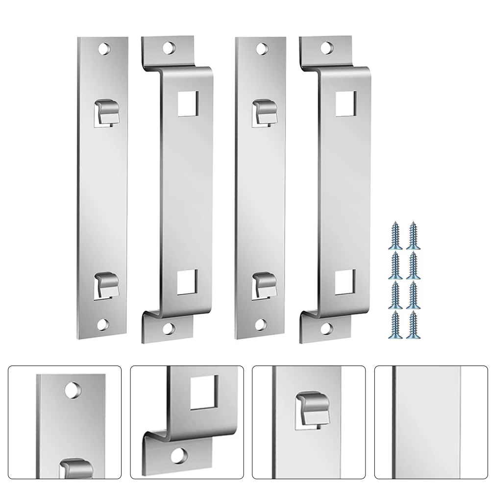 

4 set Birdhouse Mounting Bracket Stainless Steel Outdoor Wall Hanger Hook For Bird Feeders Nest Boxes Easy Install Support Arm