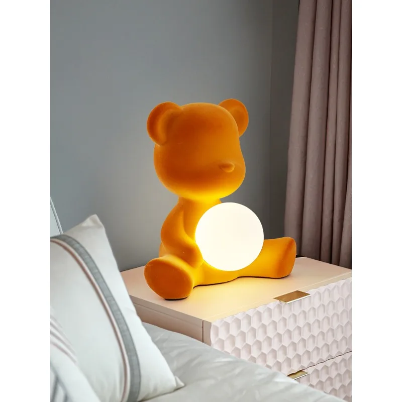 

Internet celebrity bedroom bedside lamp, teddy bear cute decoration, night light