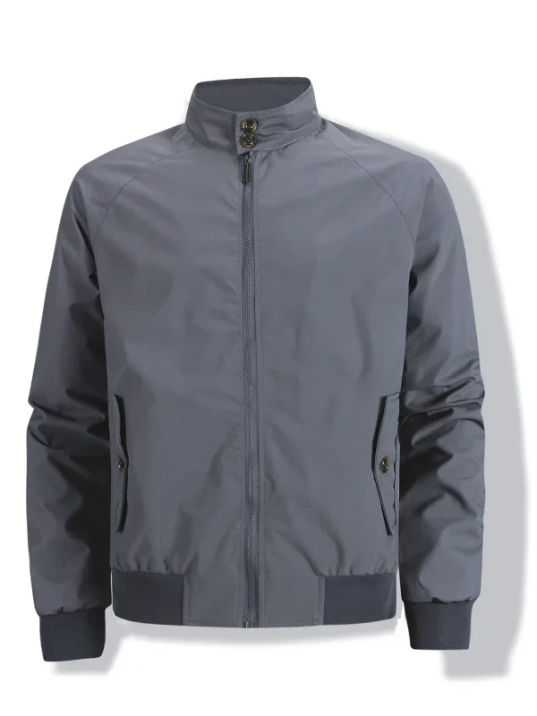 

Теплая куртка, простая рабочая одежда, мужская повседневная куртка, осенне-зимняя ветрозащитная молния, ретро летающий костюм, мужская куртка с воротником-стойкой