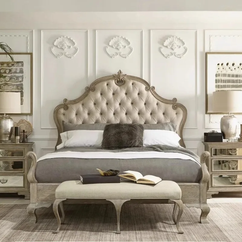 سرير فريد من نوعه بحجم كوين منظم فاخر سرير شمالي بسيط لغرفة النوم Camas De Matrimonio Dormitorio إكسسوارات منزلية