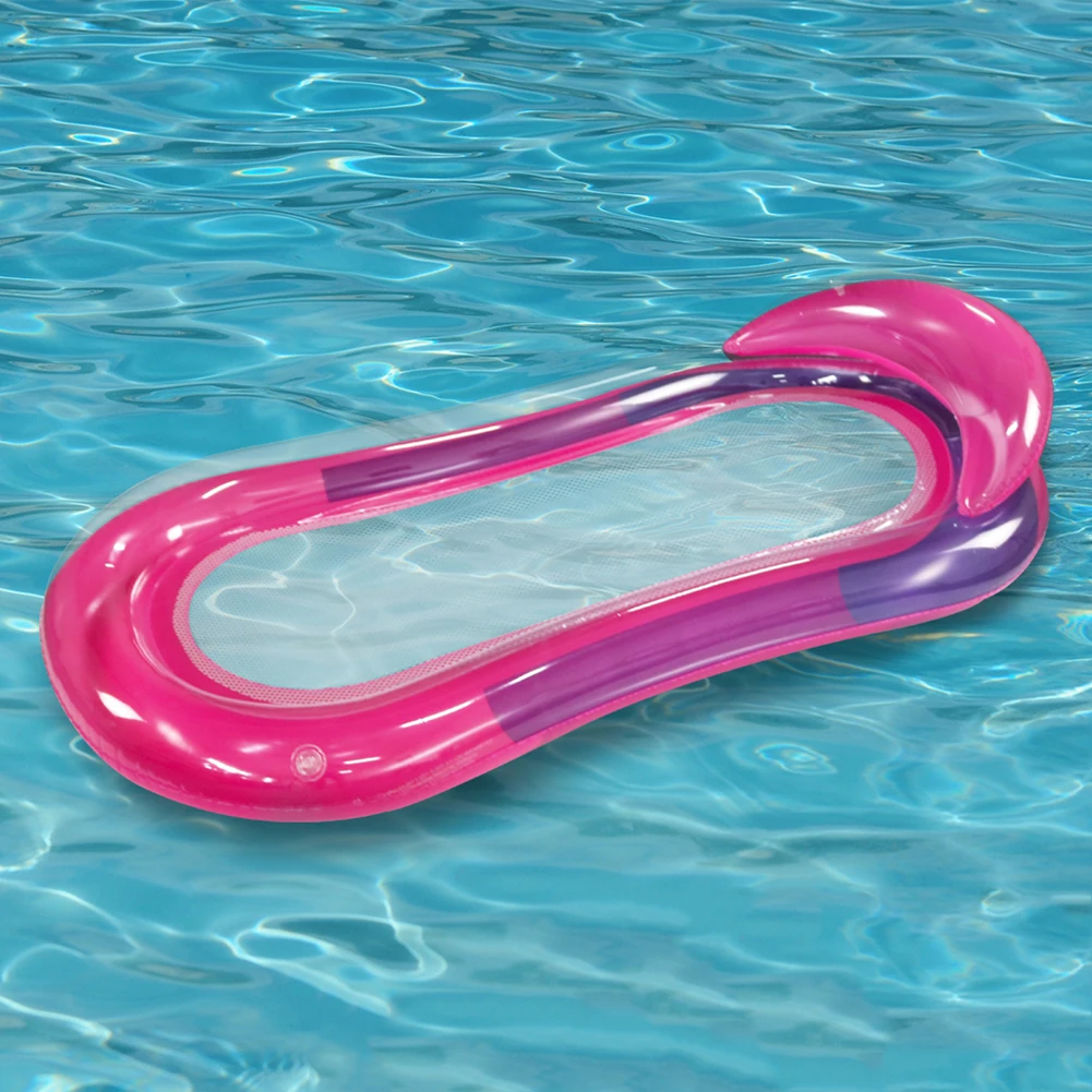

PVC Water Hammock Foldable Lounger Floating Leak Proof Nozzle Waterproof Wear Resistant Swimming Pool Accessories