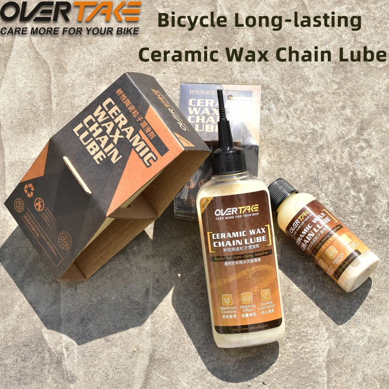 OVER TAKE Bike Ceramic Wax Chain Lube Neutral Chain Lube Long Lasting Chain Oil MTB Road Bike Waxy Dry Chain Gear Lubricant Lube