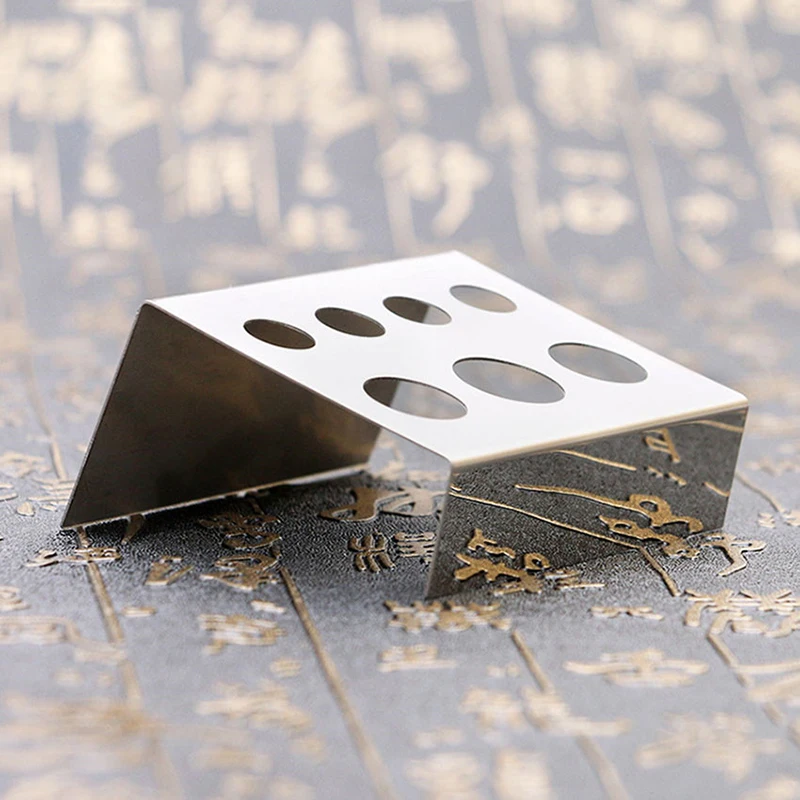 7 Grids Tattoo Verf Bekerhouder Rvs Tattoo Art Kleur Materiaal Cup Rack Pigment Container Makeup Tattoo Accessoires