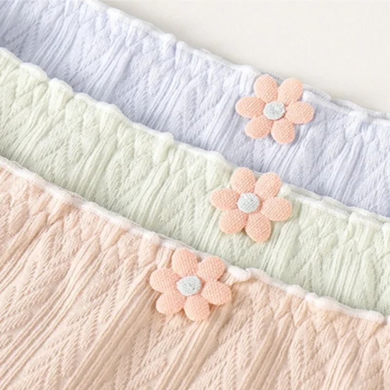 십대 소녀 단색 데일리 브리프, 메이든 코튼 항균 팬티, 어린이용 얇은 통기성 팬티, 8 세 이상 어린이 속옷, 6 개