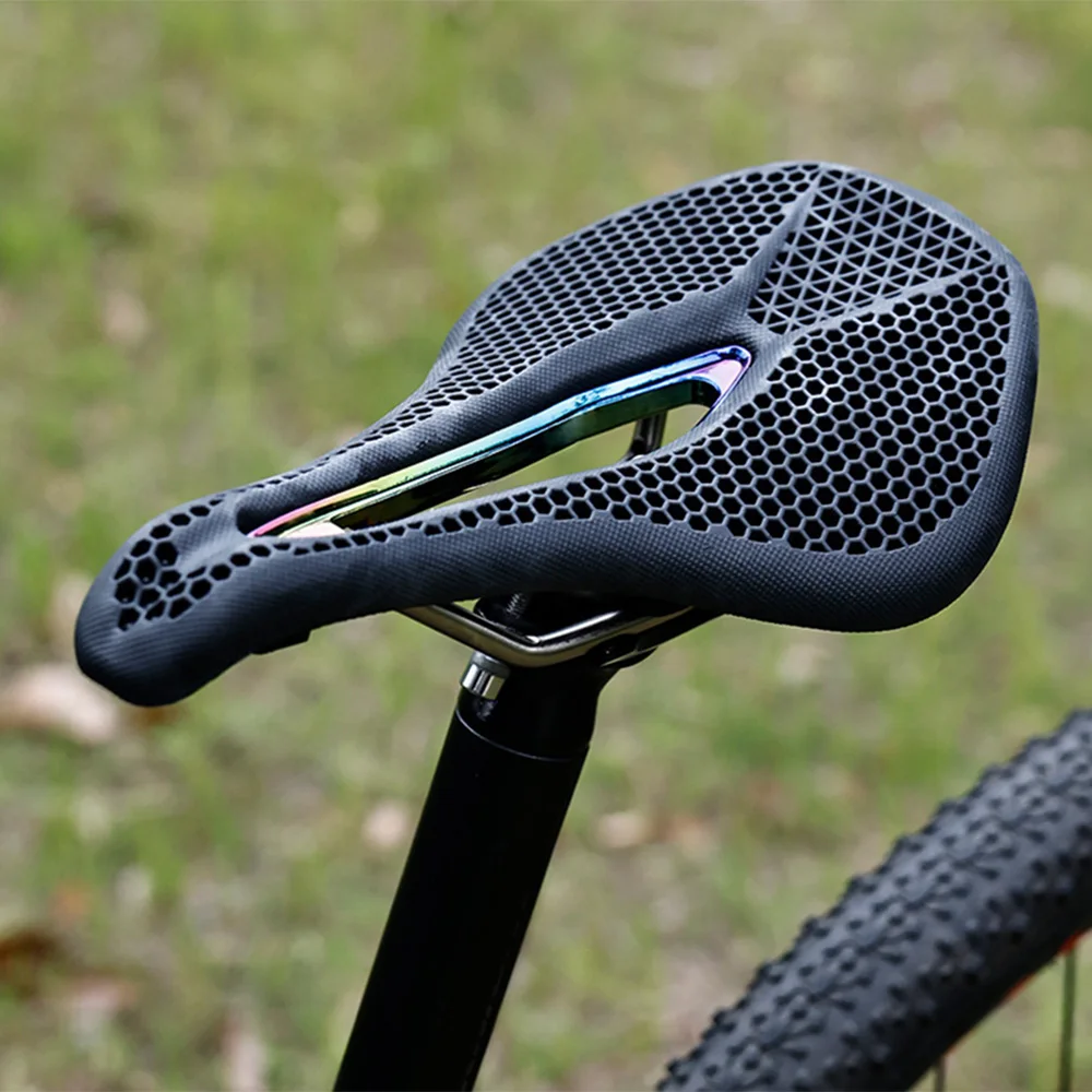 MTB Road Bike Saddle Hollow Out Bicycle Seat Bench Breathable Lightweight Waterproof Shock Absorption Bike Accessories Parts