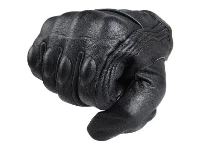 Guantes de moto invierno Motocross guantes negros hombres