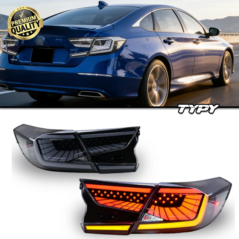 

Автомобильные фонари для Honda Accord 10-го поколения, задние фонари 2018-2023 LX Sport EX EX-L, автоаксессуары, динамические ДХО, указатели поворота