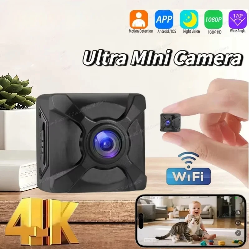 X5 4K WiFi Security Camera Wireless Outdoor Indoor Night Vision No Need Power SD Card Motion Detection Free Cloud Storage ​