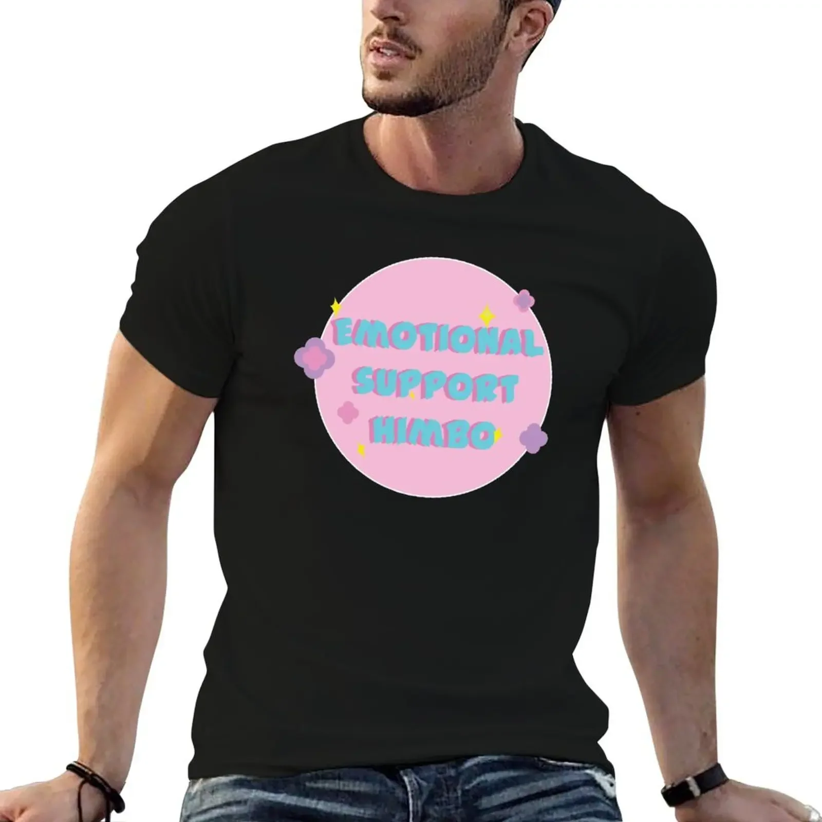 Emotional support himbo T-Shirt vintage cute clothes plain oversized graphic tee mens graphic t-shirts anime