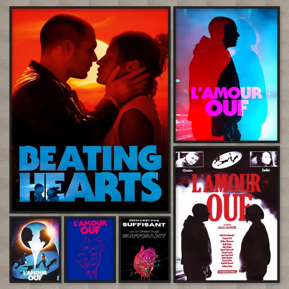 Beating Hearts Movie Poster HD Wall Art Home Decor Waterproof Print Bedroom Garage Party Gift