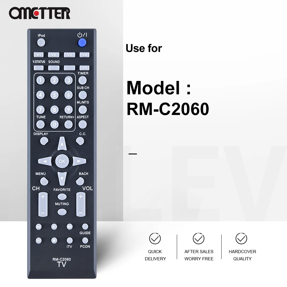 RM-C2060 صالح ل JVC تلفاز LCD التحكم عن بعد RM-C2060-1C RMC20601C RTRMC20601C RMC2060 LT46P510 LT46PM51 LT32P510