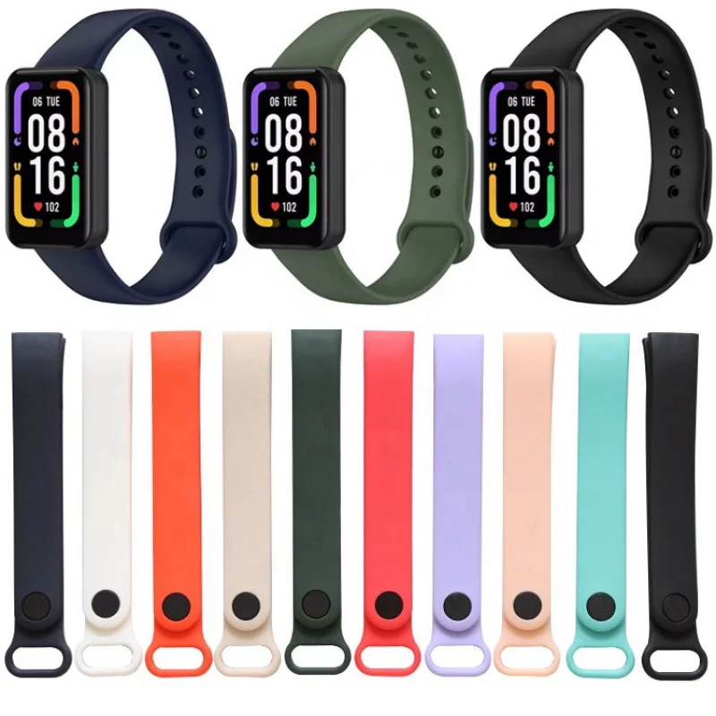 

Adjustable Replacement Wristband Bracelet For Redmi Smart Band Pro Solid Color Sport Silicone Watch Strap