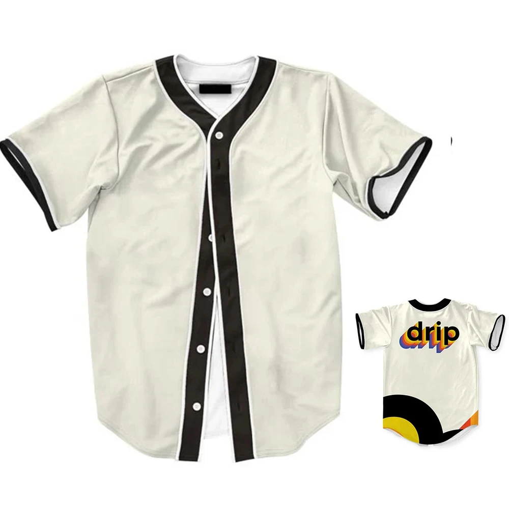 Simple Basic Solid Color Series Baseball Short Sleeved Shirt Lightweight And Casual Baseball Top For Home Use MB27