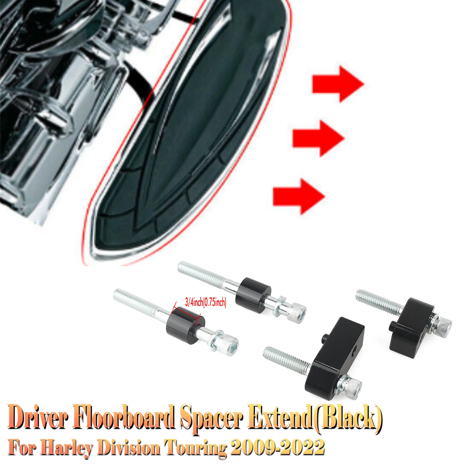 For Harley Davidson Touring 2009-2022/Tri-Glide 2010-2013 3/4