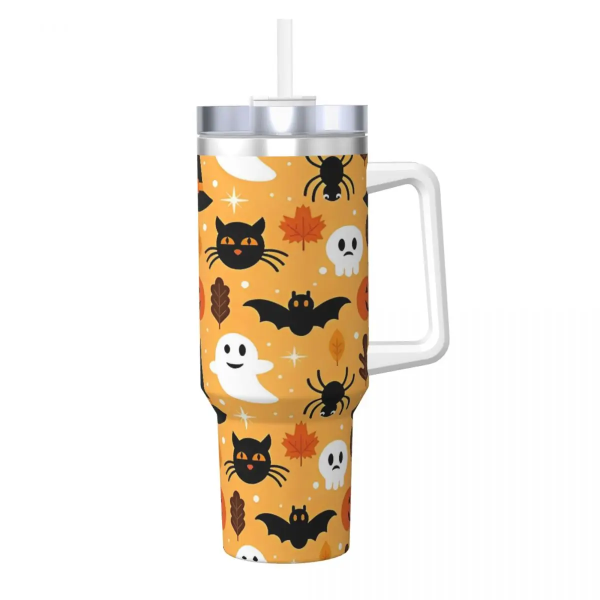 

Stainless Steel Tumbler Halloween Theme Coffee Mug Heat Preservation Hot Drinks Car Mugs Camping Custom Water Bottle