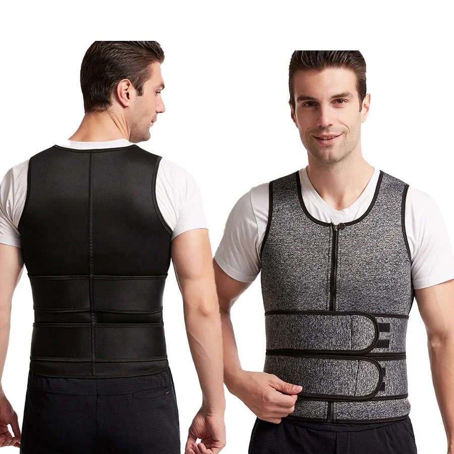 

Sauna Vest Waist Trainer for Men,Waist Belts Body Shaper Support Tank Top For Workout Fitness Gym Compression Sweat Sauna Vest