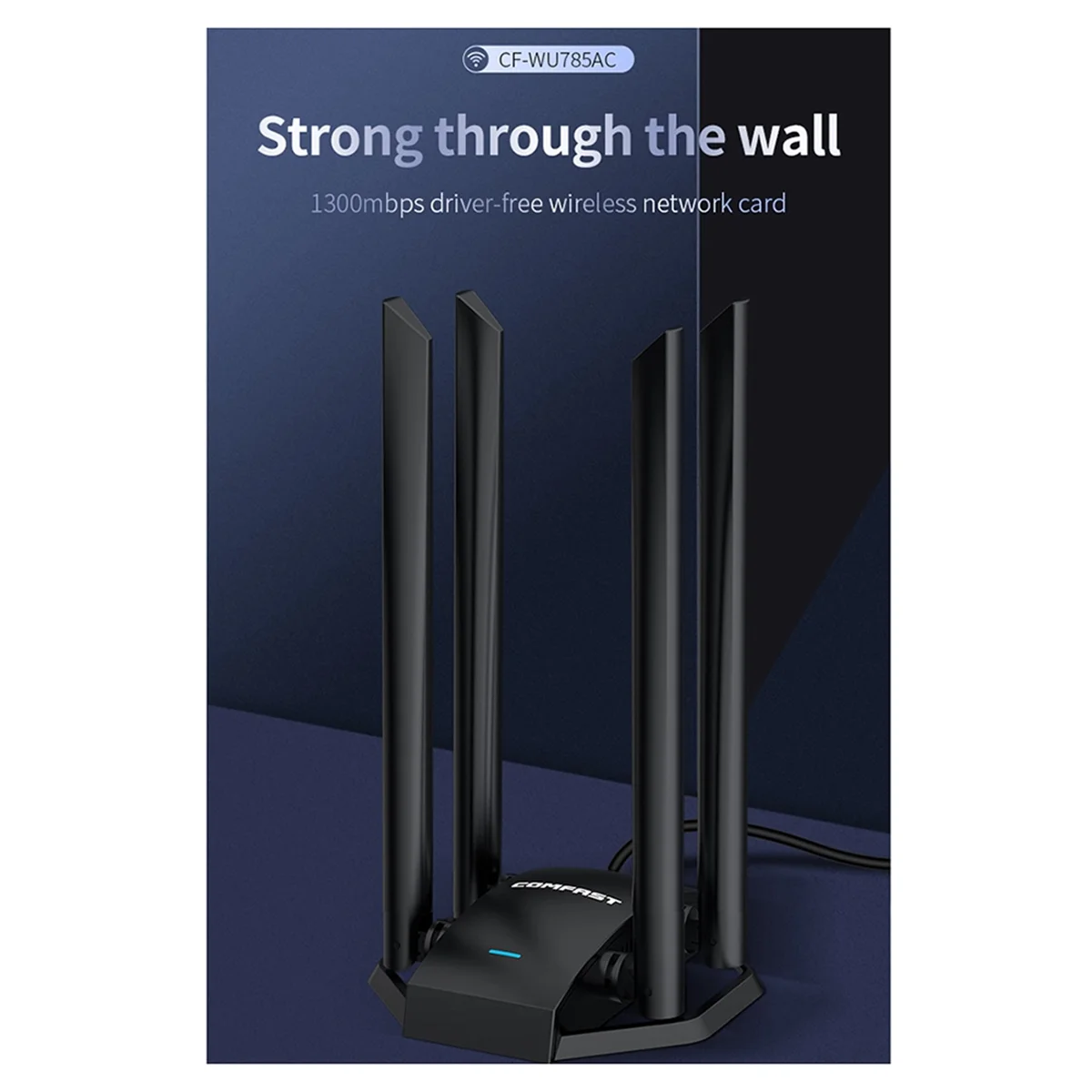 

ADEGBO-Improved Comfast 1300Mbps Adaptador 2.4G&5GHz Dual-Band Low-Latency Usb