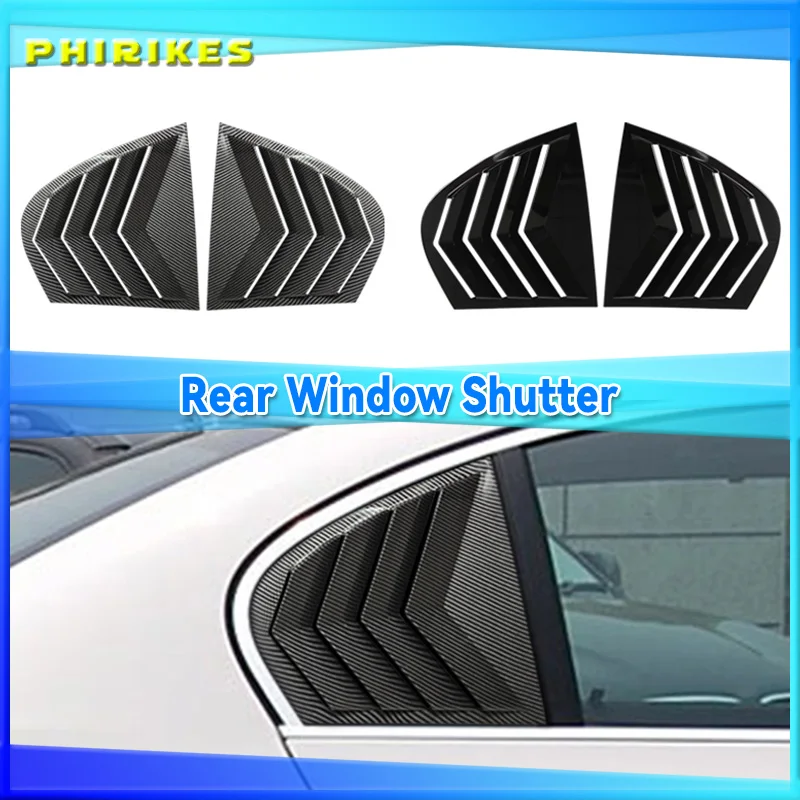 

Для BMW 5 серии E60: накладки на задние окна, декоративные жалюзи, боковые вентиляционные решетки, глянцевые черные аксессуары для авто, 2004-2010 гг.