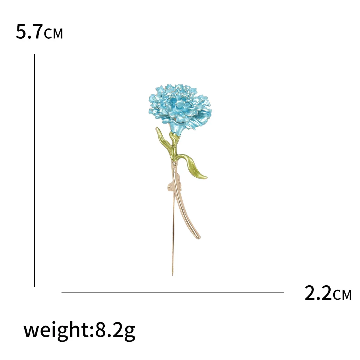 여성용 아름다운 카네이션 꽃 브로치, 합금 에나멜 꽃, 웨딩 파티 핀, 엄마 생일 선물, 꽃다발, DIY 주얼리