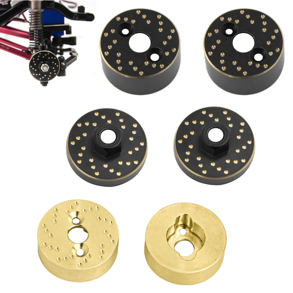 2 Stück Messing-Gegengewichte für Vorder- und Hinterachse für Traxxas TRX4M 1/18 RC Crawler Car Upgrade-Teile OP-Zubehör