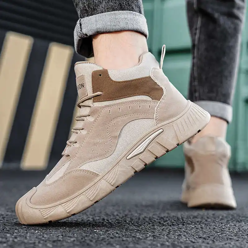 

Gray Desert Color Climbing Sneakers Big Size Men's Shoes Hiking Walking Shoes Sports The Most Sold Obuv Small Price Luxury