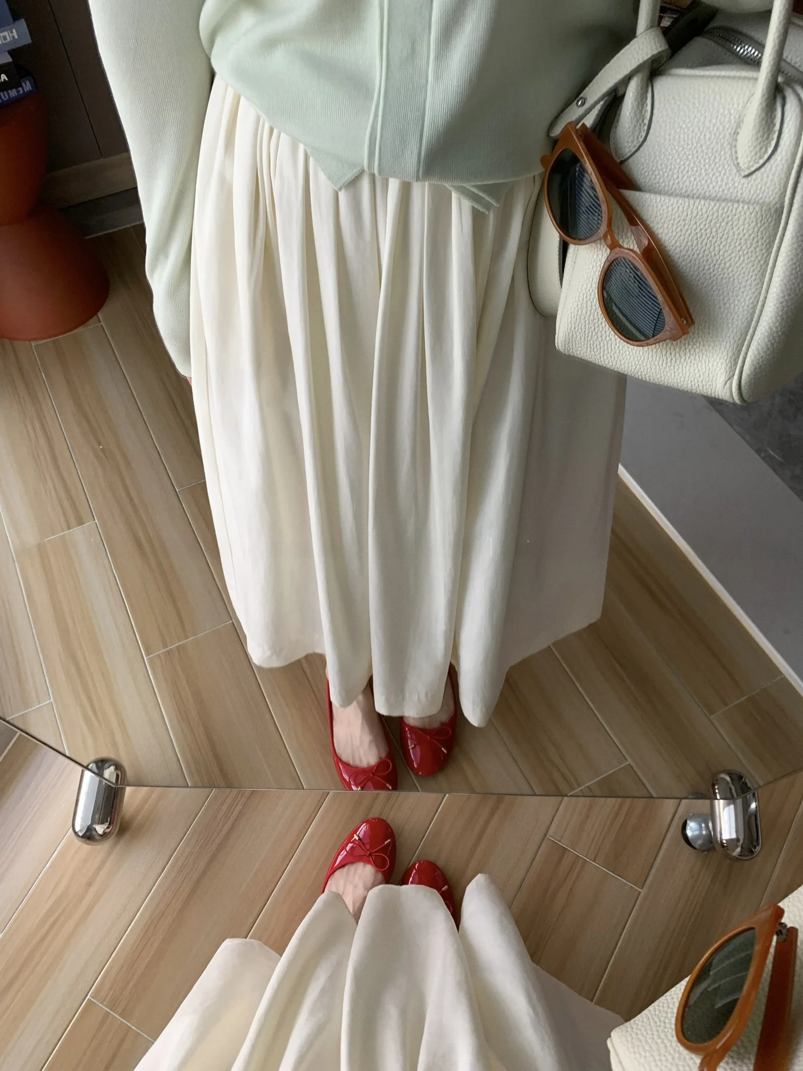 

Женская юбка А-силуэта с высокой талией, весенняя модная плиссированная юбка из светло-желтого льна, стройнящая юбка-солнце, удобная для повседневной носки