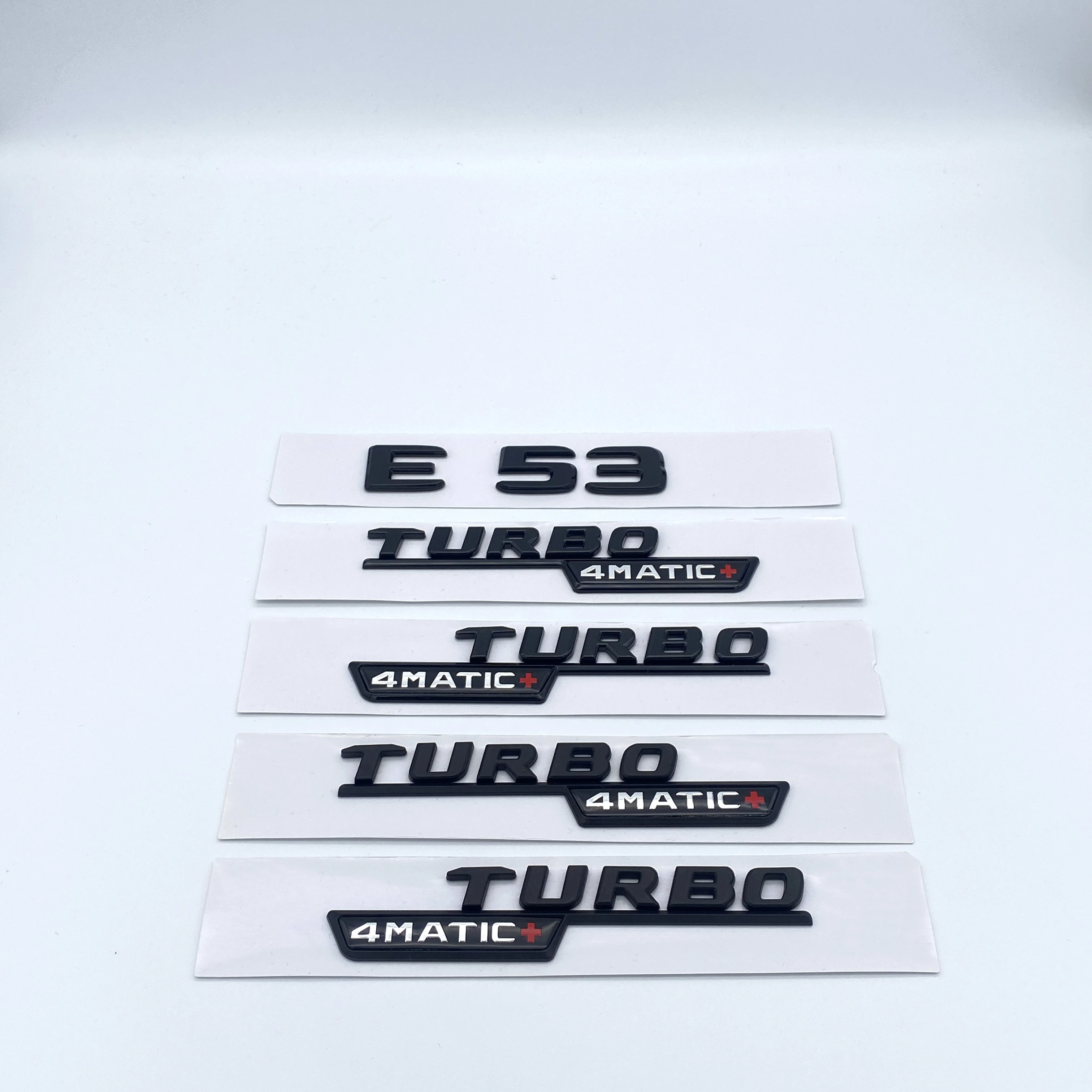 رسائل شعار ل W210 W211 سلسلة E53 BITURBO 4MATIC سيارة الخلفي الجذع التصميم شارة ملصق ABS كروم أسود اكسسوارات