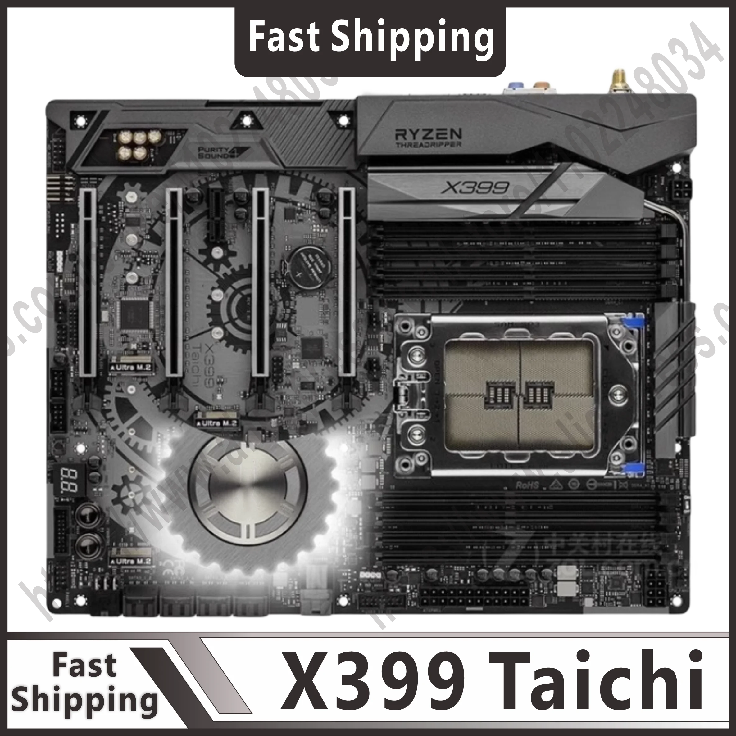 X399 motherboard X399 Taichi Socket TR4 8 × DDR4 128GB PCI-E 3.0 M.2 USB3.1 ATX supports Ryzen Threadripper CPU