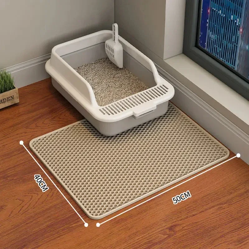 Cat Litter Mat Pet Toilet Waterproof Double Layer Pet Litter Box Mat Nonslip Sand Cat Washable Mat Clean Pad Pet Clean Supplies