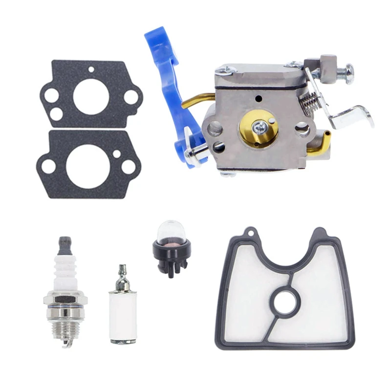 

590460102 Carburetor For Husqvarna 125B 125BX 125BVX C1Q-W37 With 545112101 Air Filter 581798001 Fuel Line Kit 545081811 Parts