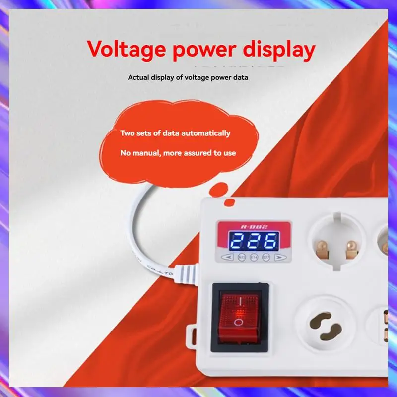 M09K 3X E27 B22 E14 Lamp Bulb Tester, LED Light Voltage Power Quick Test Box, Fast Testing With Power Display EU PLUG