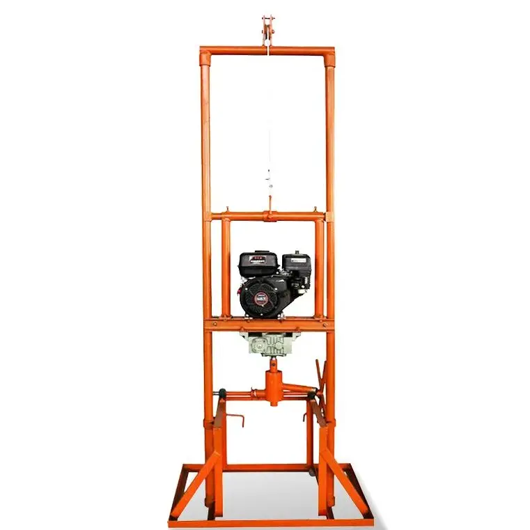 

Customized Mini Portable Water Well Drilling Rig 80m Depth Petrol Diesel Engine Lightweight Manual Borehole Driller