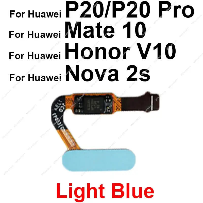 Home-Taste Finger abdrucks ensor für Huawei P20 P20 Pro Mate 10 Nova 2s Return Key Touch Scanner Flex kabel für Honor View V10