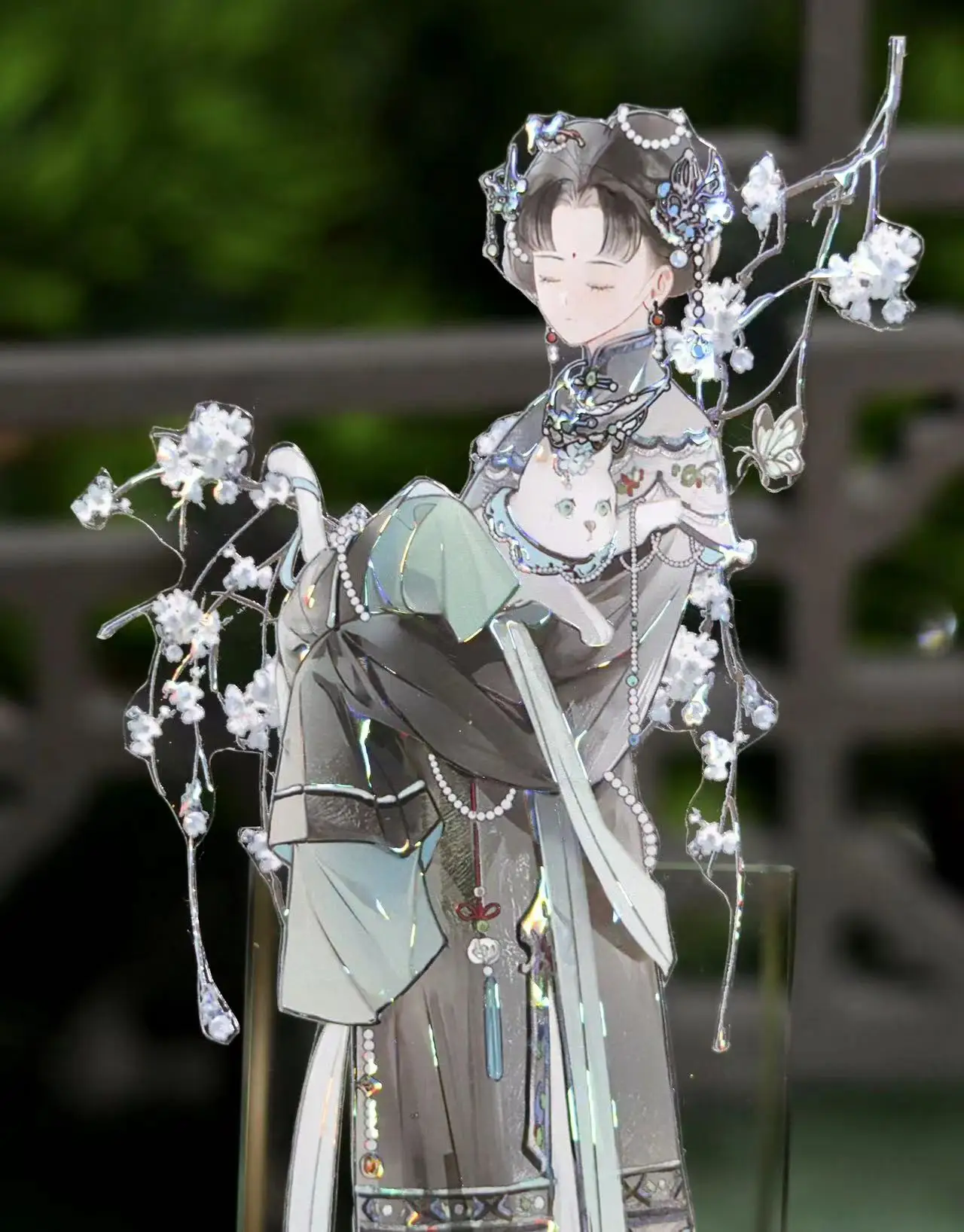 Vintage จีนโบราณผ่อนคลายความงามสาวกลับ Shadow Washi สัตว์เลี้ยงเทปสําหรับทําบัตร Planner DIY สติกเกอร์ตกแต่ง