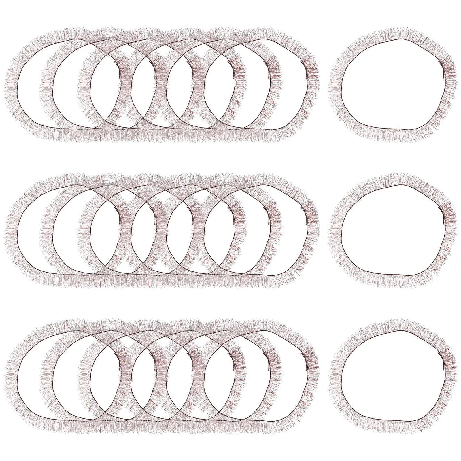 30 pçs cílios postiços para aparência natural completa cílios longos e grossos diy artesanato acessórios macios e confortáveis suprimentos de maquiagem dos olhos