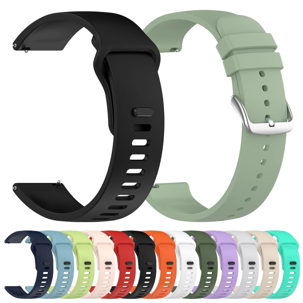 Watch Strap For Haylou watch R8 S8 S6/Watch 2 Pro (LS02 Pro)/Watch 4 4S/Solar 5/Ultra Silicone Wristband 20mm 22mm Band Bracelet