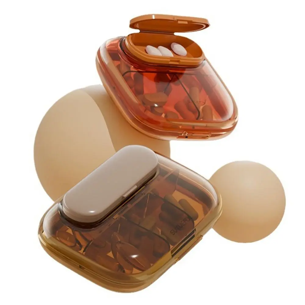 Portable Mini Pill Box Moisture Proof Travel Outdoor Pill Organizer Case Tablet Dispenser Container Medicine Storage Case