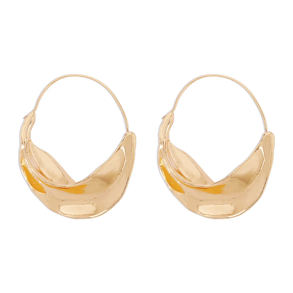 

New creative design irregular earrings, fashionable style personality temperament alloy earrings