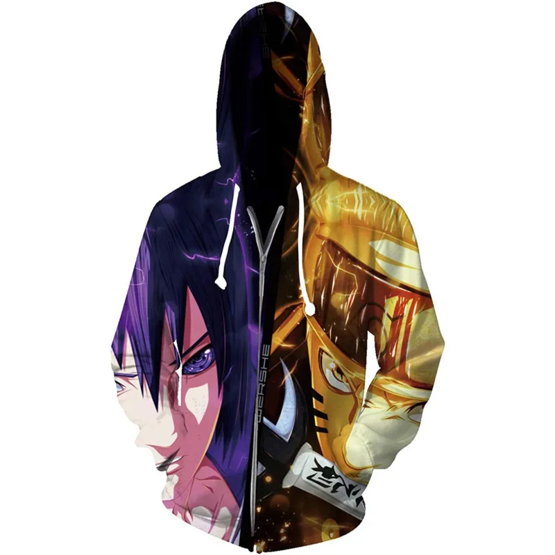 Series Japanese Anime Cosplay Surrounding Hokage Sweater 3d Sweater Pullover Hoodie Zipper Men and Women