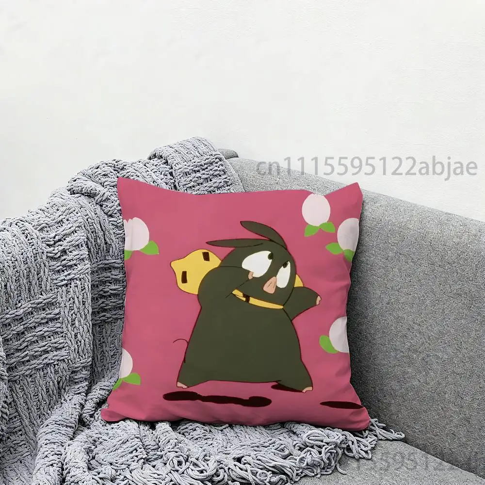 P chan Throw Pillow Case 40x40cm Decoration DIY Square Chair Pillowcase Pad Cover 2
