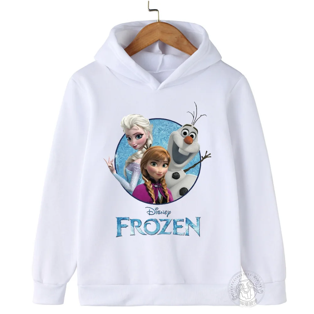 Frozen Elsa Hoodie Kids cartoon Clothes Hoodie Suitable Baby Girl kid Long Sleeve Sweatshirt Antumn Manga Pullover Sweater tops